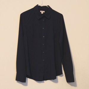 Navy Button Up
